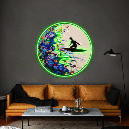 Explosive Surf Wall Artwork Neon Signs