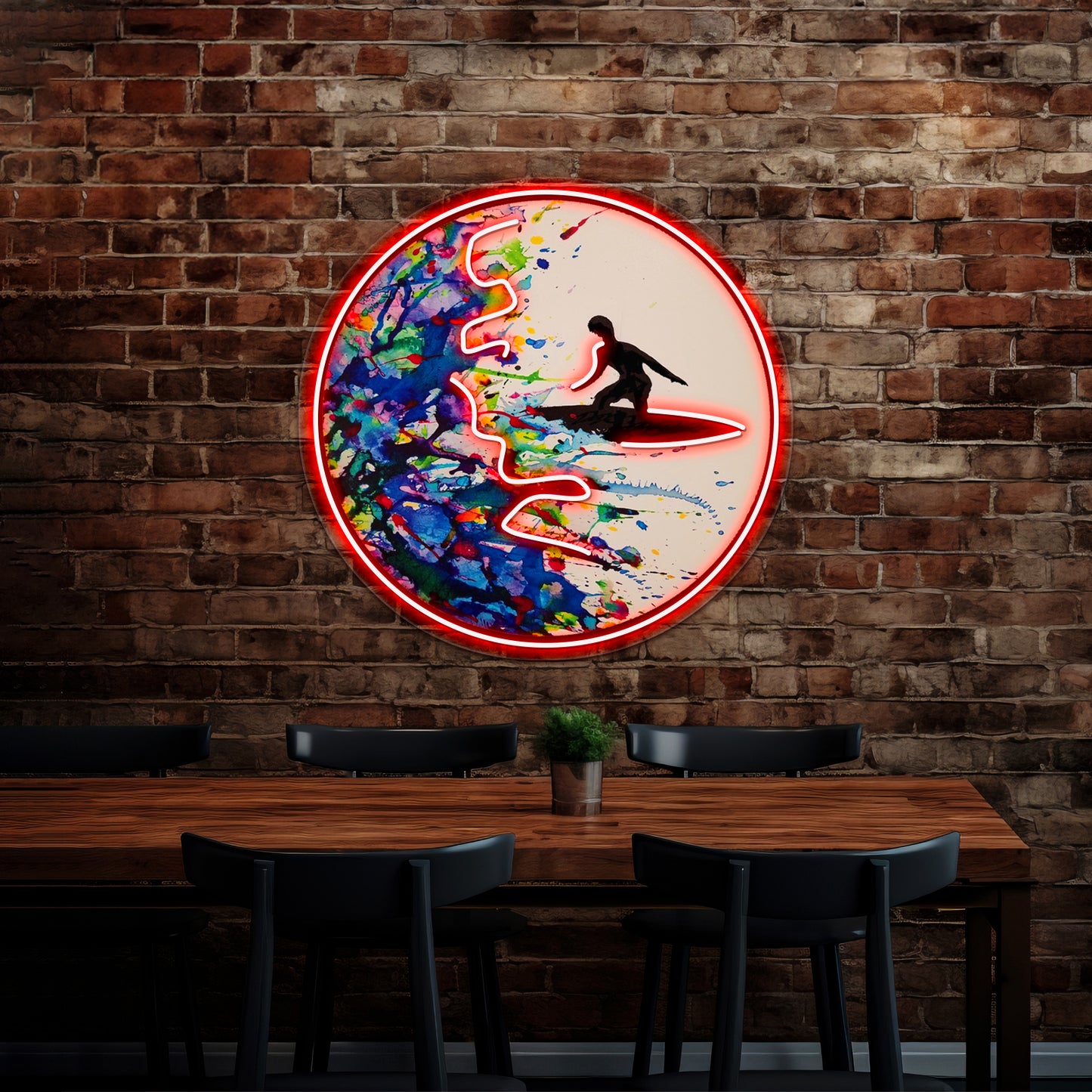 Explosive Surf Wall Artwork Neon Signs