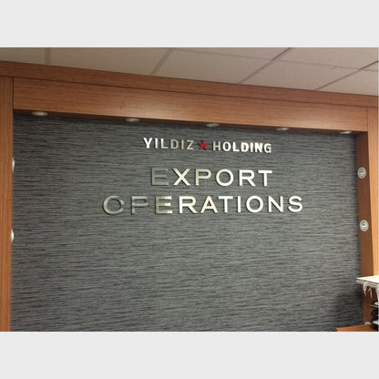 Export Operations Stainless Steel Metal 3d Sign