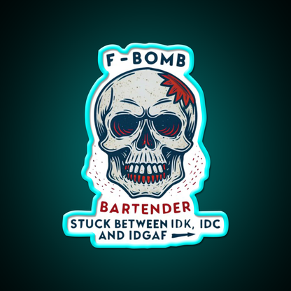 Express Your Bartender Personality Man Cave Bar Led Neon Sign Rgb Color