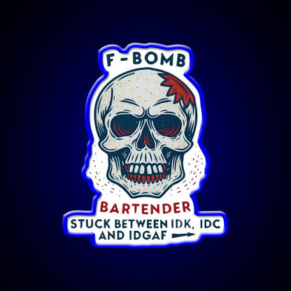 Express Your Bartender Personality Man Cave Bar Led Neon Sign Rgb Color