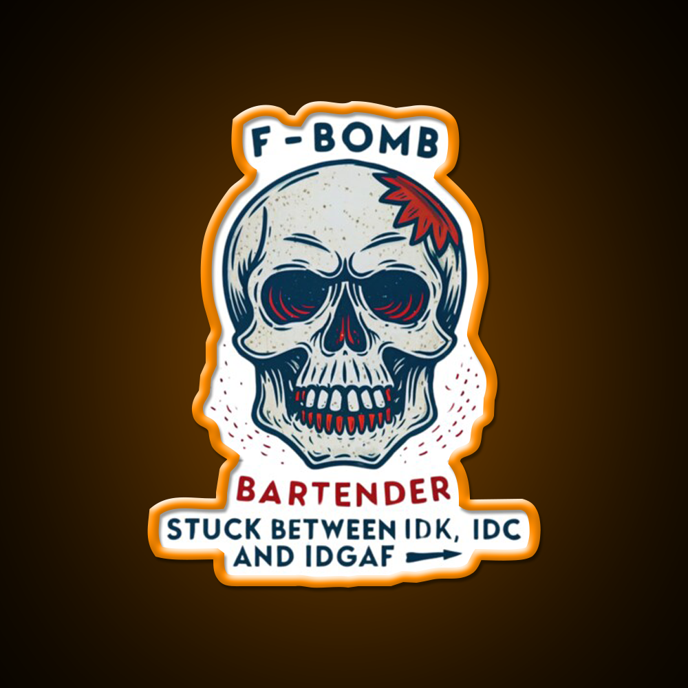 Express Your Bartender Personality Man Cave Bar Led Neon Sign Rgb Color