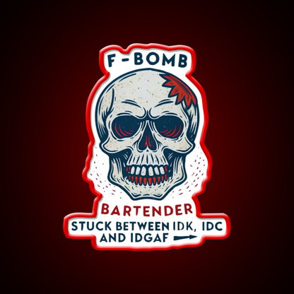 Express Your Bartender Personality Man Cave Bar Led Neon Sign Rgb Color