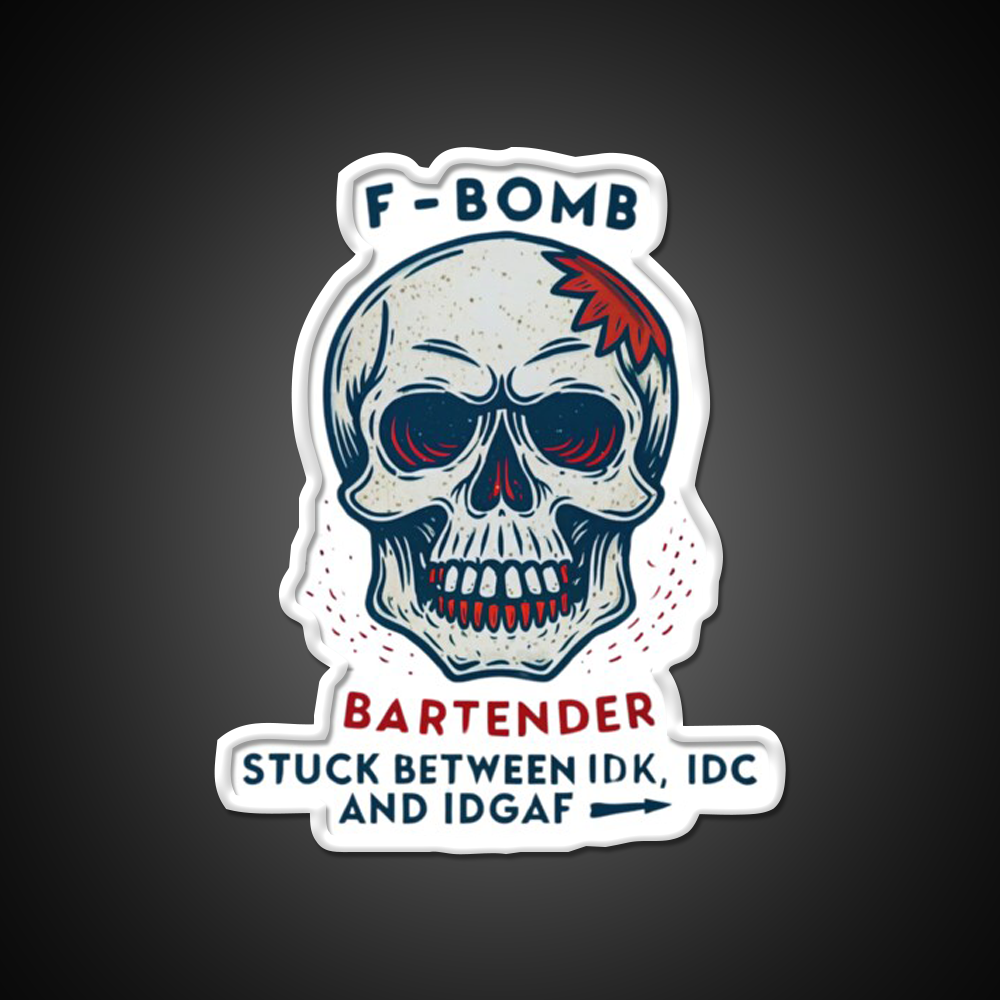 Express Your Bartender Personality Man Cave Bar Led Neon Sign Rgb Color