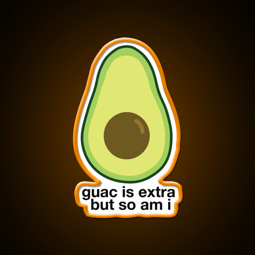 Extra Avocado Fast Food Led Neon Sign For Burger Place Rgb Color - Shineneon