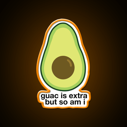 Extra Avocado Fast Food Led Neon Sign For Burger Place Rgb Color - Shineneon