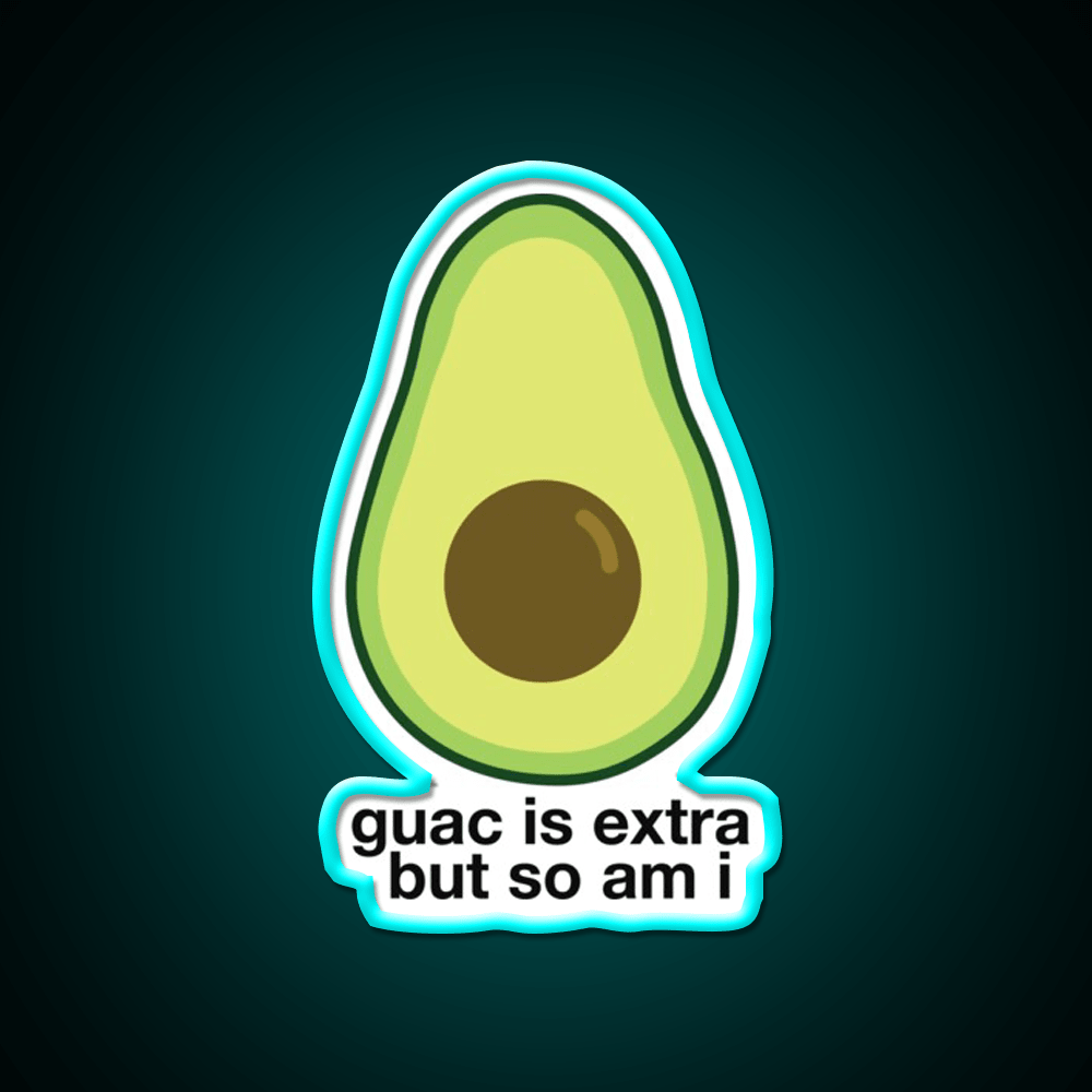 Extra Avocado Fast Food Led Neon Sign For Burger Place Rgb Color - Shineneon