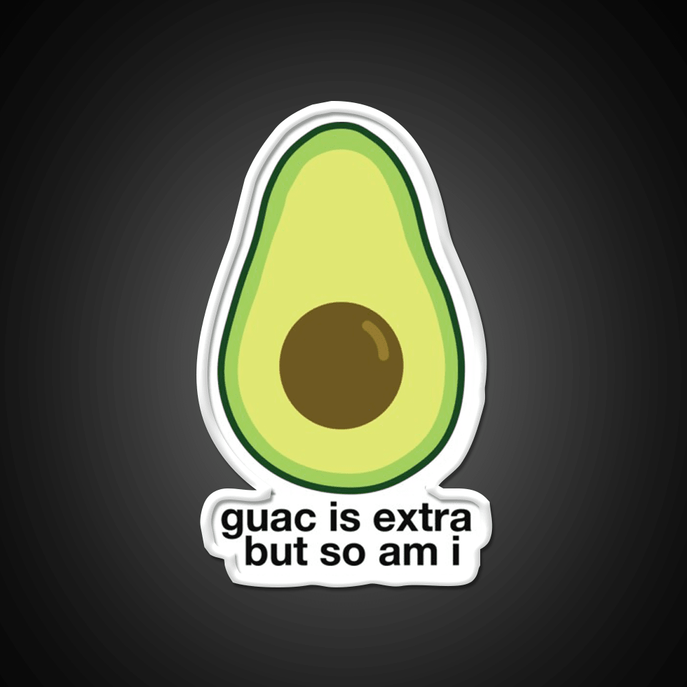 Extra Avocado Fast Food Led Neon Sign For Burger Place Rgb Color - Shineneon