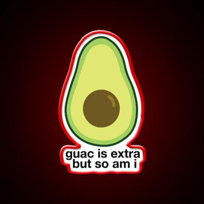 Extra Avocado Fast Food Led Neon Sign For Burger Place Rgb Color - Shineneon
