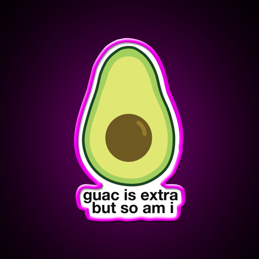 Extra Avocado Fast Food Led Neon Sign For Burger Place Rgb Color - Shineneon