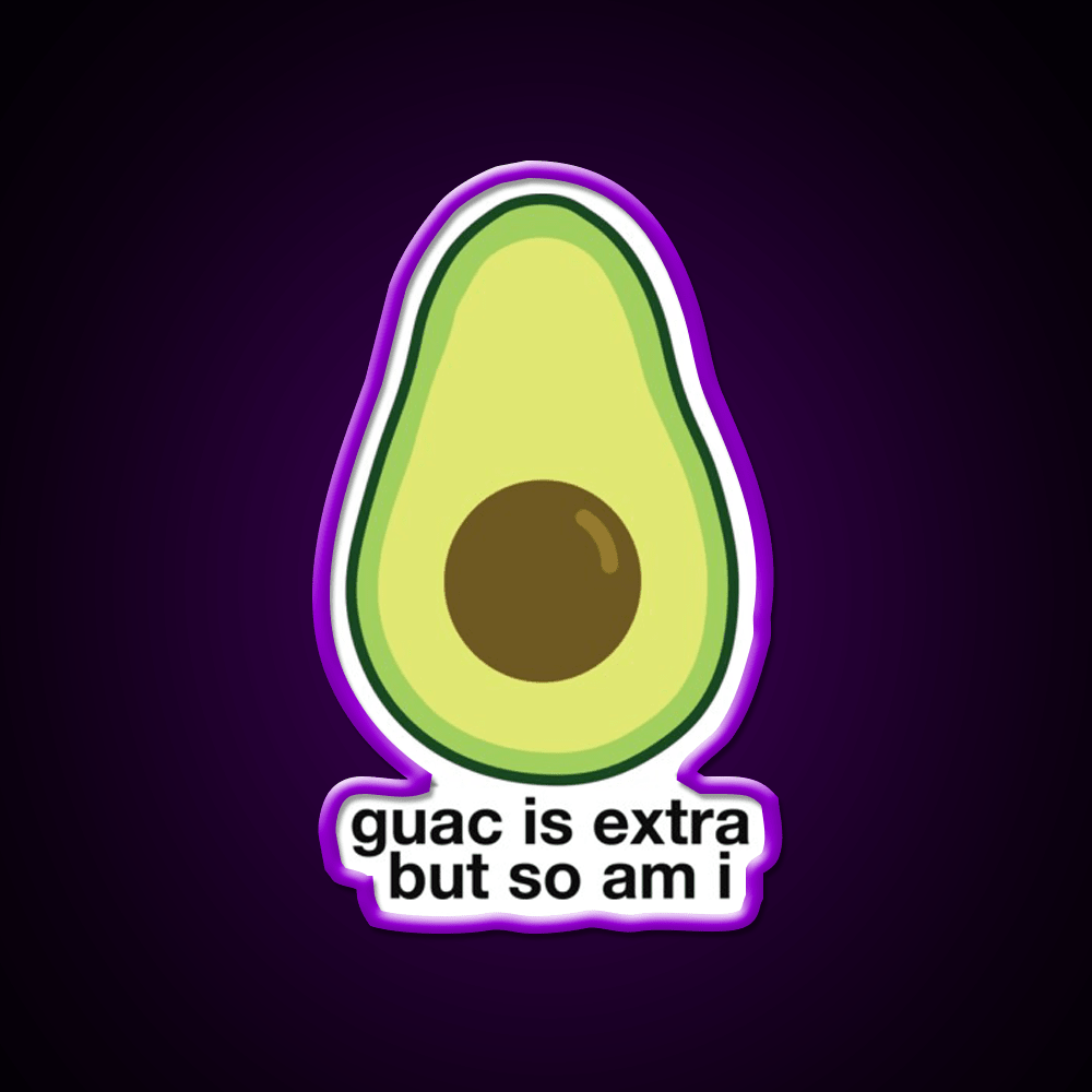 Extra Avocado Fast Food Led Neon Sign For Burger Place Rgb Color - Shineneon