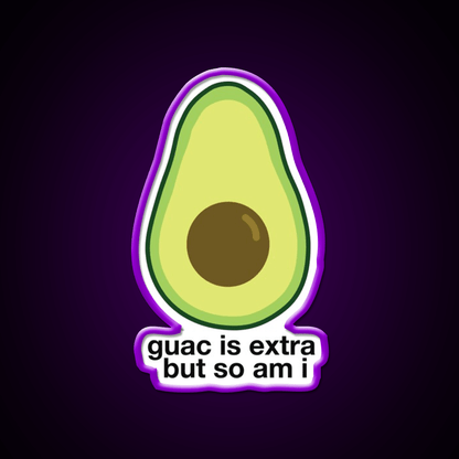 Extra Avocado Fast Food Led Neon Sign For Burger Place Rgb Color - Shineneon