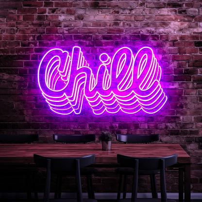 Extra Chill Fashion Led Neon Sign With Fast Shipping