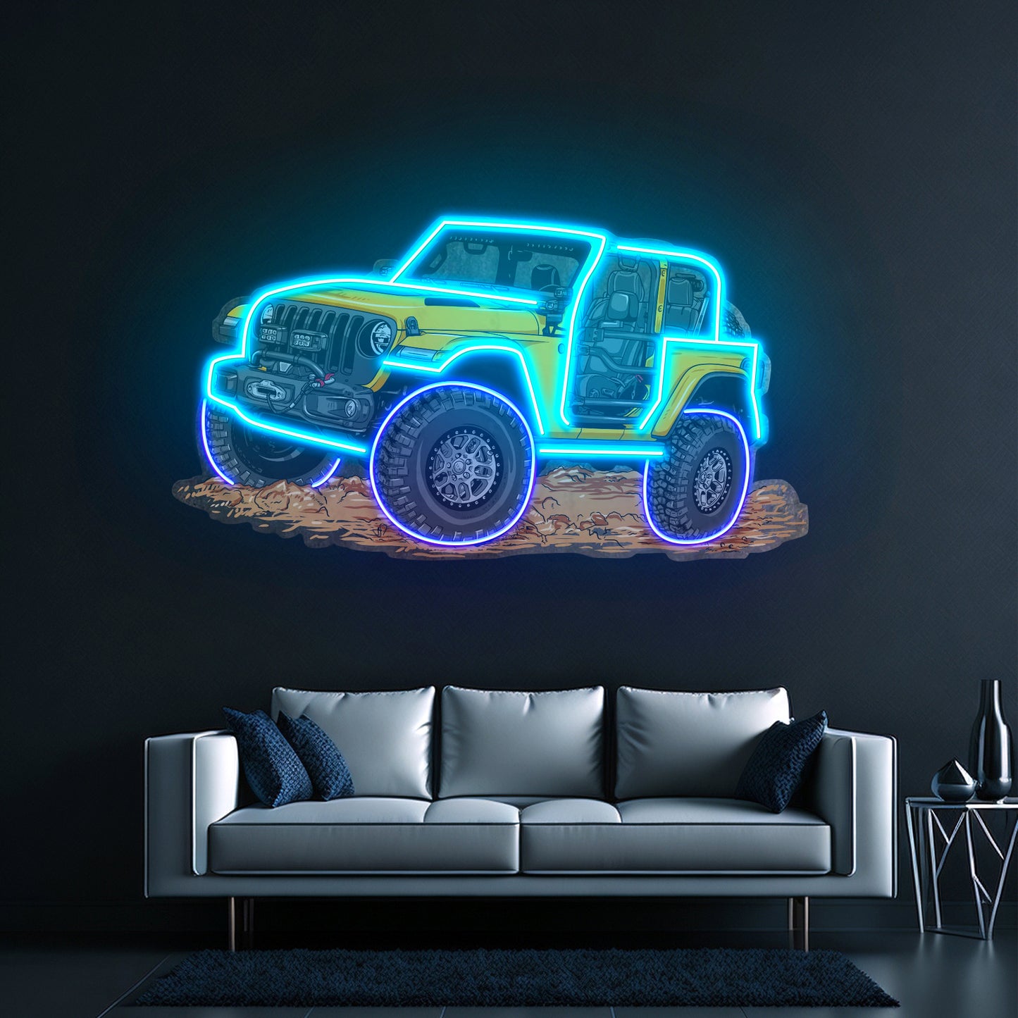 Extreme Blue Off Road Led Neon Sign Light Custom Led Signs