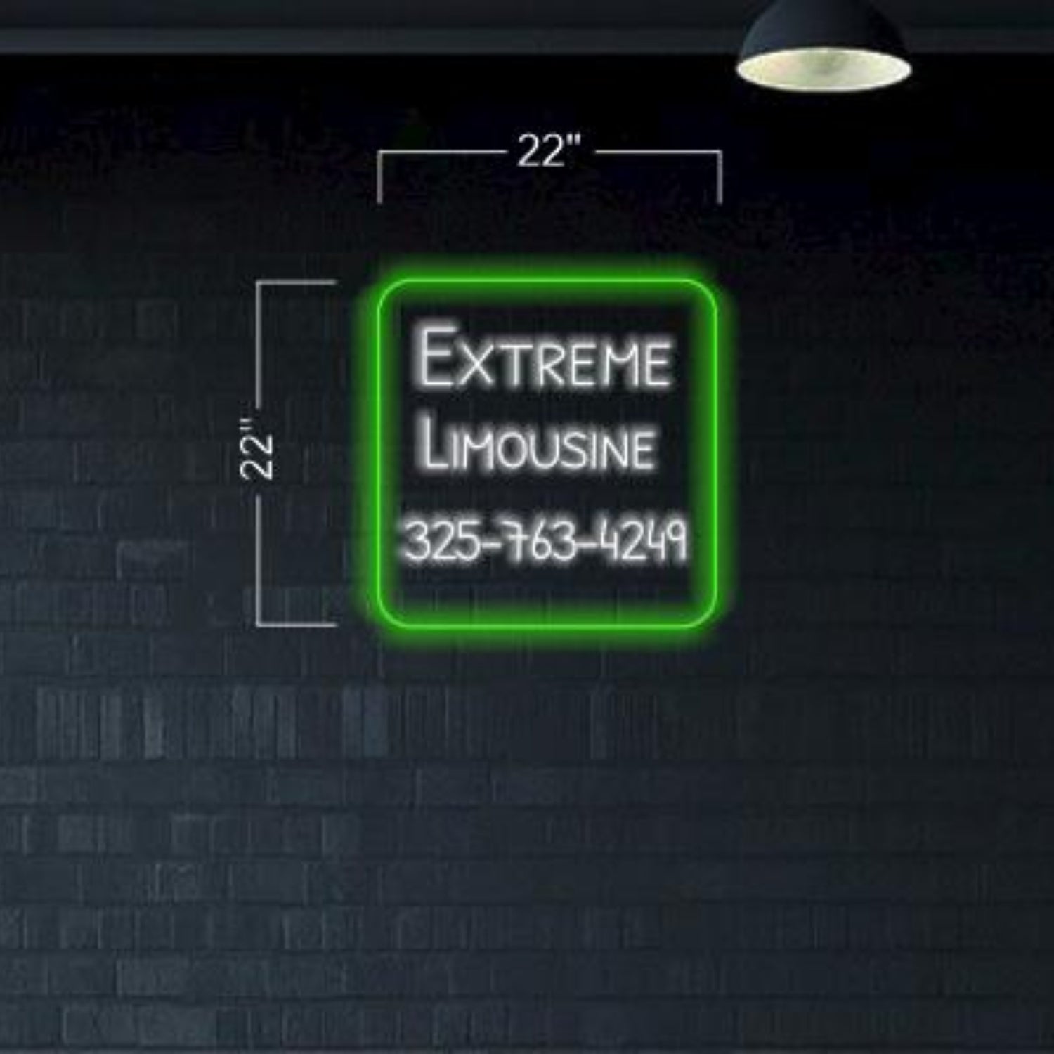 Extreme Limousine Green-White Led Neon Sign For Indoor Business Decor | Shineneon