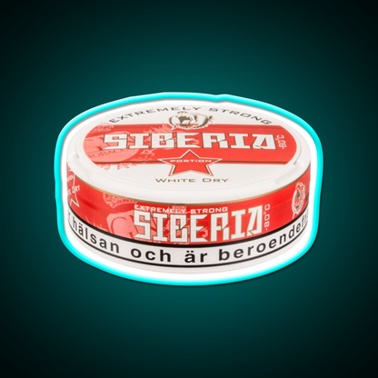 Extremely Strong Siberia Snus Beer Bar Decor Led Neon Sign Rgb Color - Size and dimension reference