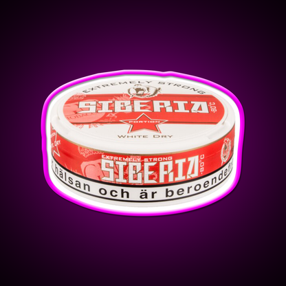 Extremely Strong Siberia Snus Beer Bar Decor Led Neon Sign Rgb Color - Neon sign mounted on wall in room