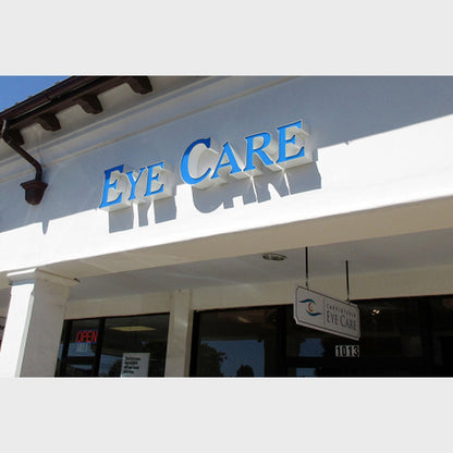 Eye Care 3D Frontlit Channel Letters Led Light Sign