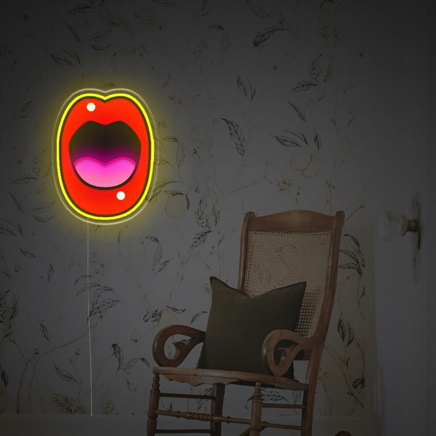 Eye-Catching Opening Mouth Led Neon Acrylic Artwork | Shineneon