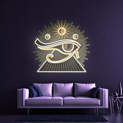 Eye Of Ra Custom Led Signs Artwork For Sale - Shineneon