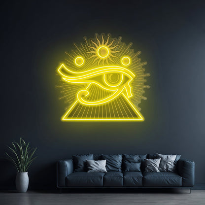 Eye Of Ra Custom Led Signs Artwork For Sale - Shineneon