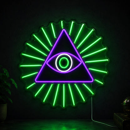 Eye Triangle Neon Sign LED Neon Sign high-converting product image