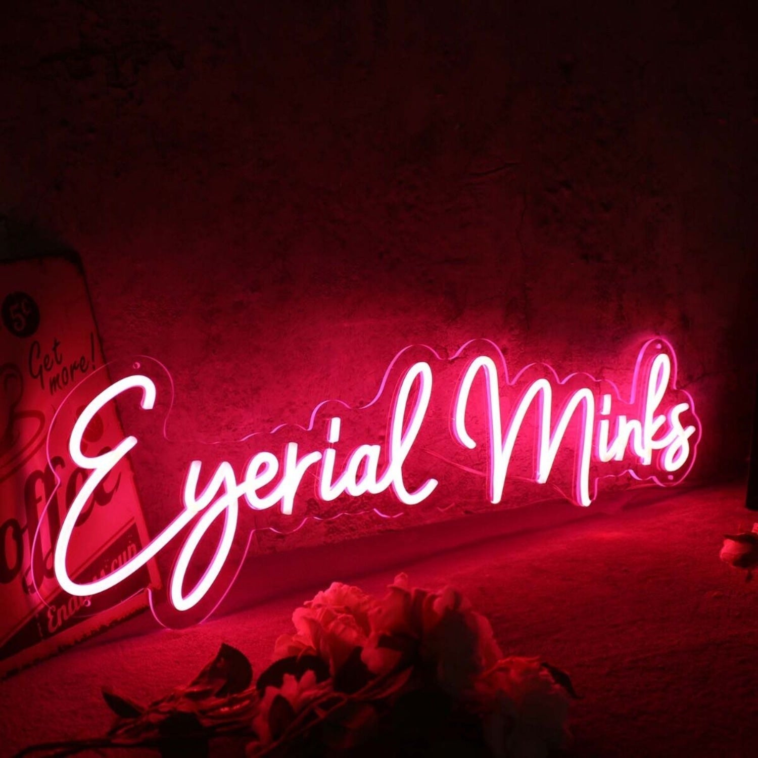 Eyerial Minks Red Led Neon Sign - Shineneon