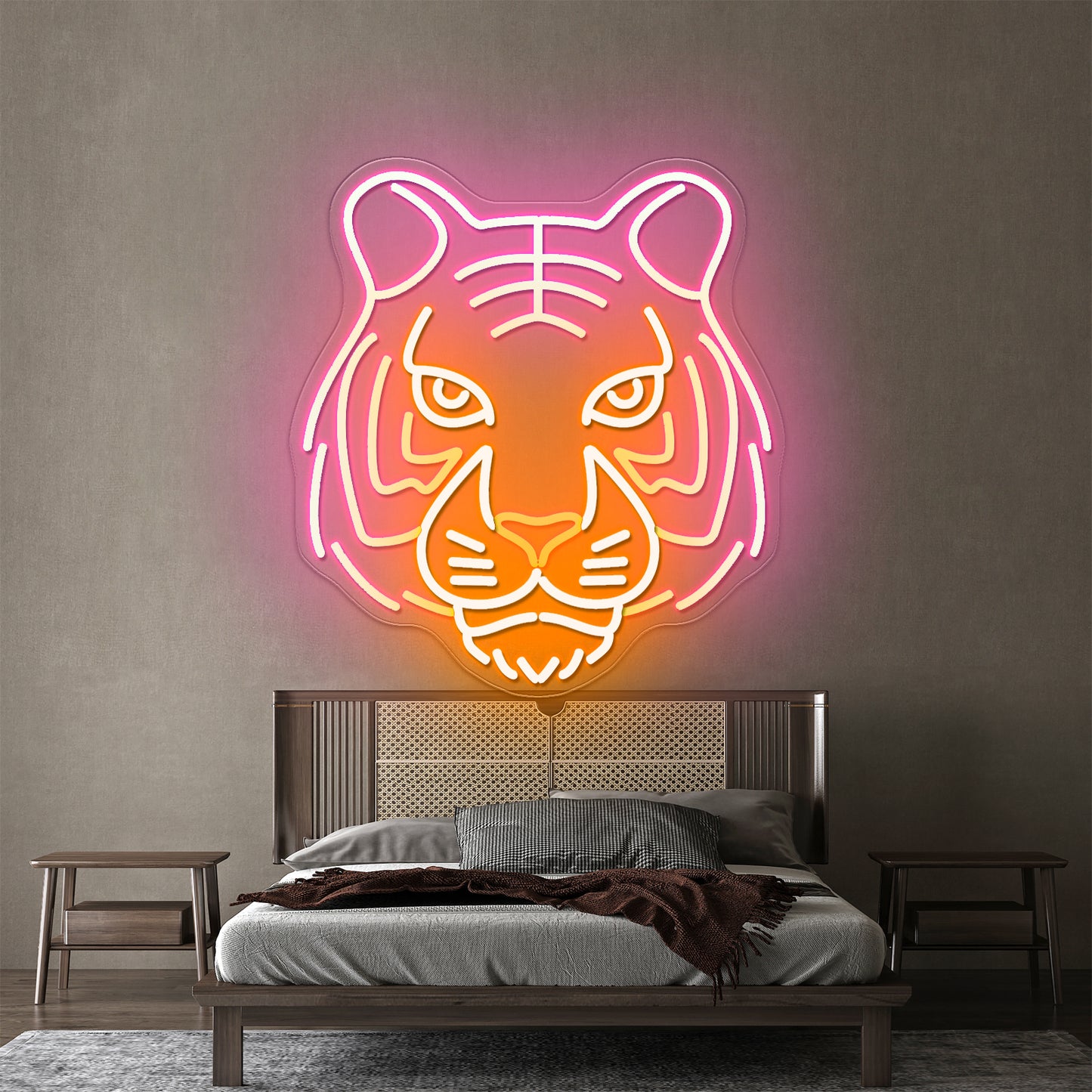 Eyes Of The Tiger Cool Neon Signs For Kid Wall Art