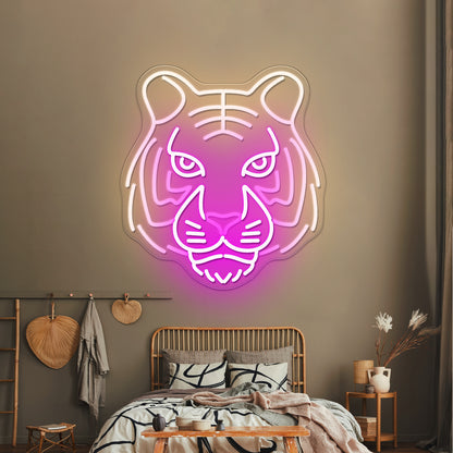 Eyes Of The Tiger Cool Neon Signs For Kid Wall Art