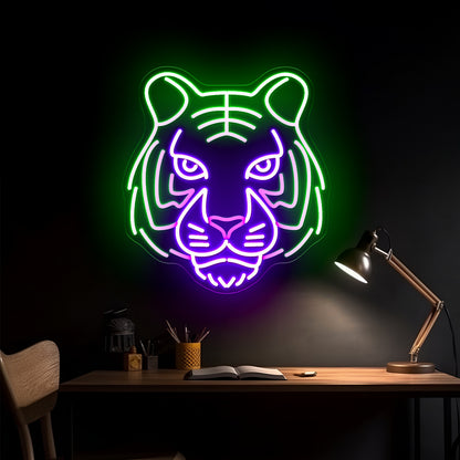 Eyes Of The Tiger Cool Neon Signs For Kid Wall Art