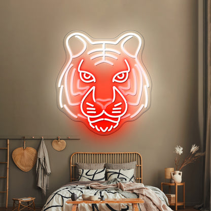 Eyes Of The Tiger Cool Neon Signs For Kid Wall Art