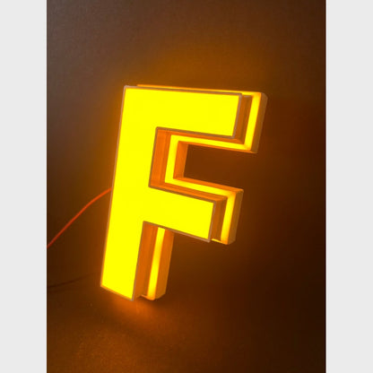 F 3D Frontlit And Backlit Channel Letter Led Light Sign