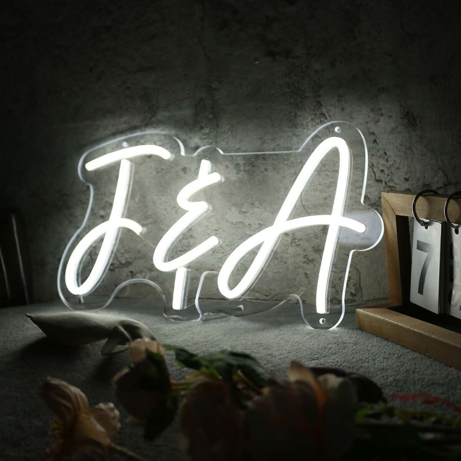 F And A White Neon Sign | Shineneon