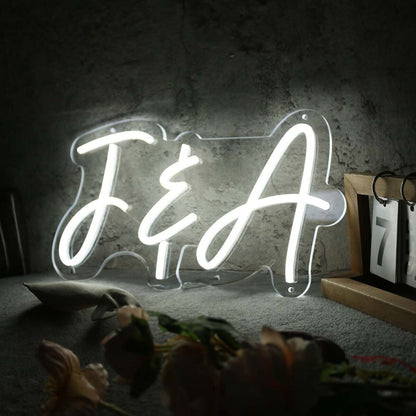 F And A White Neon Sign | Shineneon