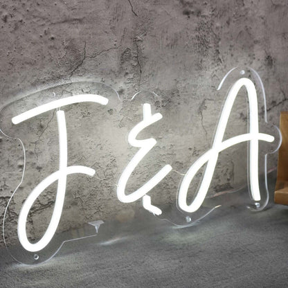 F And A White Neon Sign | Shineneon