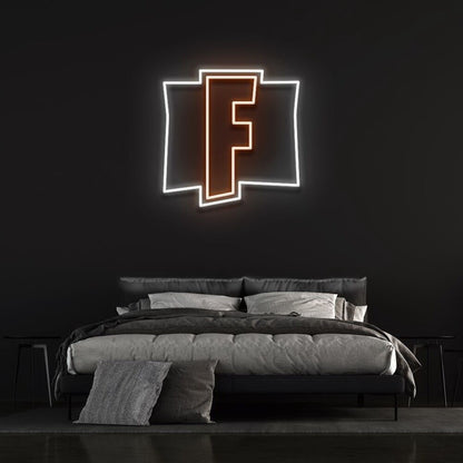 F Game Logo Led Neon Sign For Gaming Fans | Shineneon
