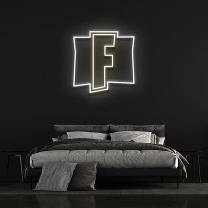 F Game Logo Led Neon Sign For Gaming Fans | Shineneon