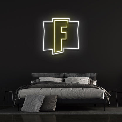 F Game Logo Led Neon Sign For Gaming Fans | Shineneon