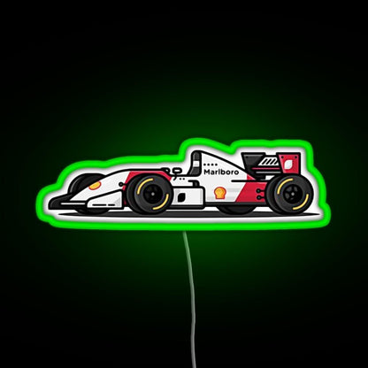 F1 Car Rgb Led Neon Sign Pop Wall Art - Shineneon