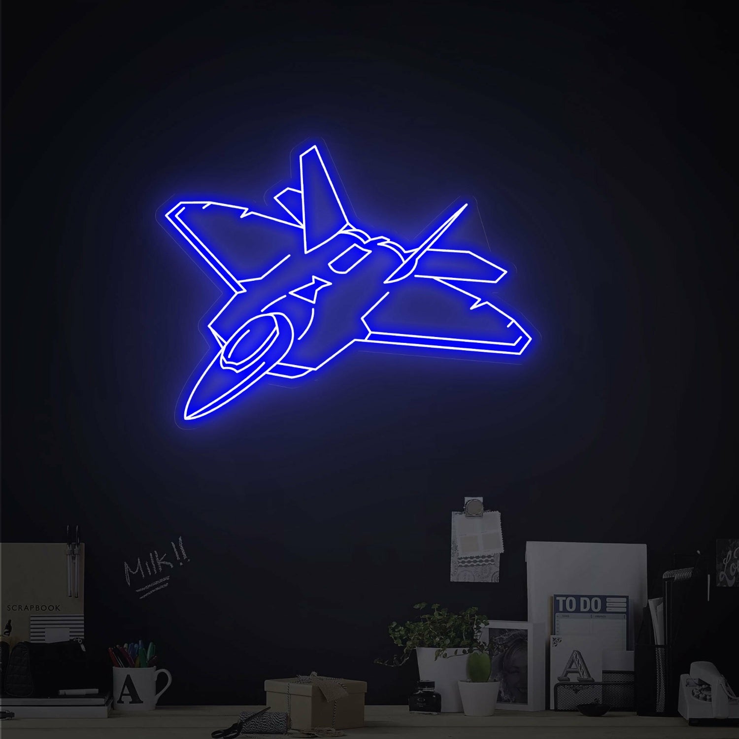 F14 Fighter Led Neon Sign Game Rooms Bars And Wedding | Shineneon