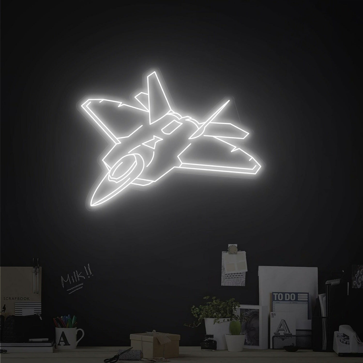 F14 Fighter Led Neon Sign Game Rooms Bars And Wedding | Shineneon