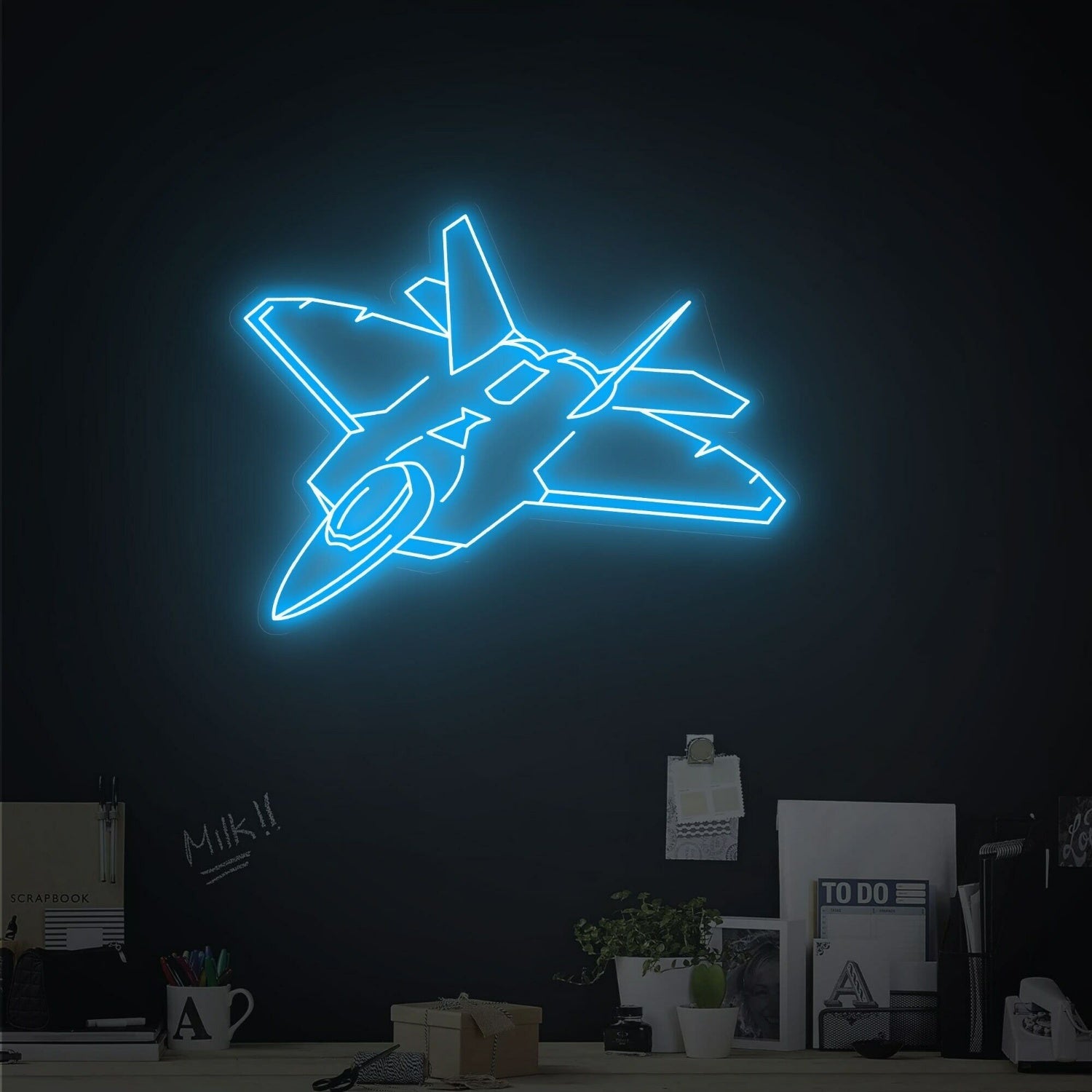 F14 Fighter Led Neon Sign Game Rooms Bars And Wedding - Shineneon