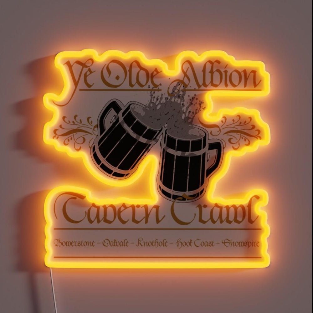 Fable Albion Tavern Crawl Rgb Led Neon Sign - Shineneon