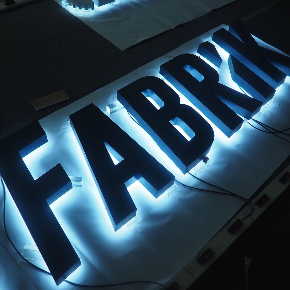 Fabrik 3D Backlit Letters Business Metal Led Sign - Shineneon