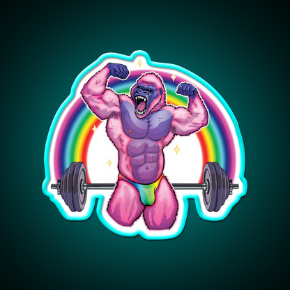 Fabulous Beast Mode Gym Fitness Led Neon Sign Rgb Color - Size and dimension reference