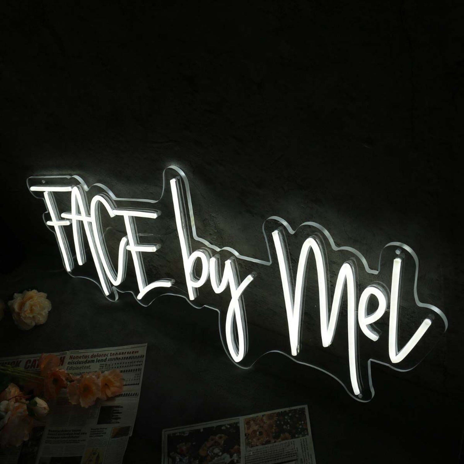 Face By Mel White Led Neon Sign - Shineneon