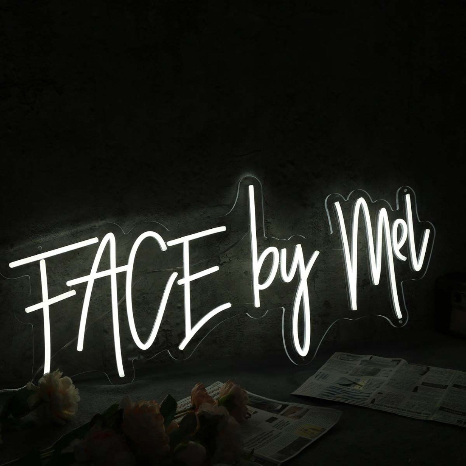 Face By Mel White Led Neon Sign - Shineneon