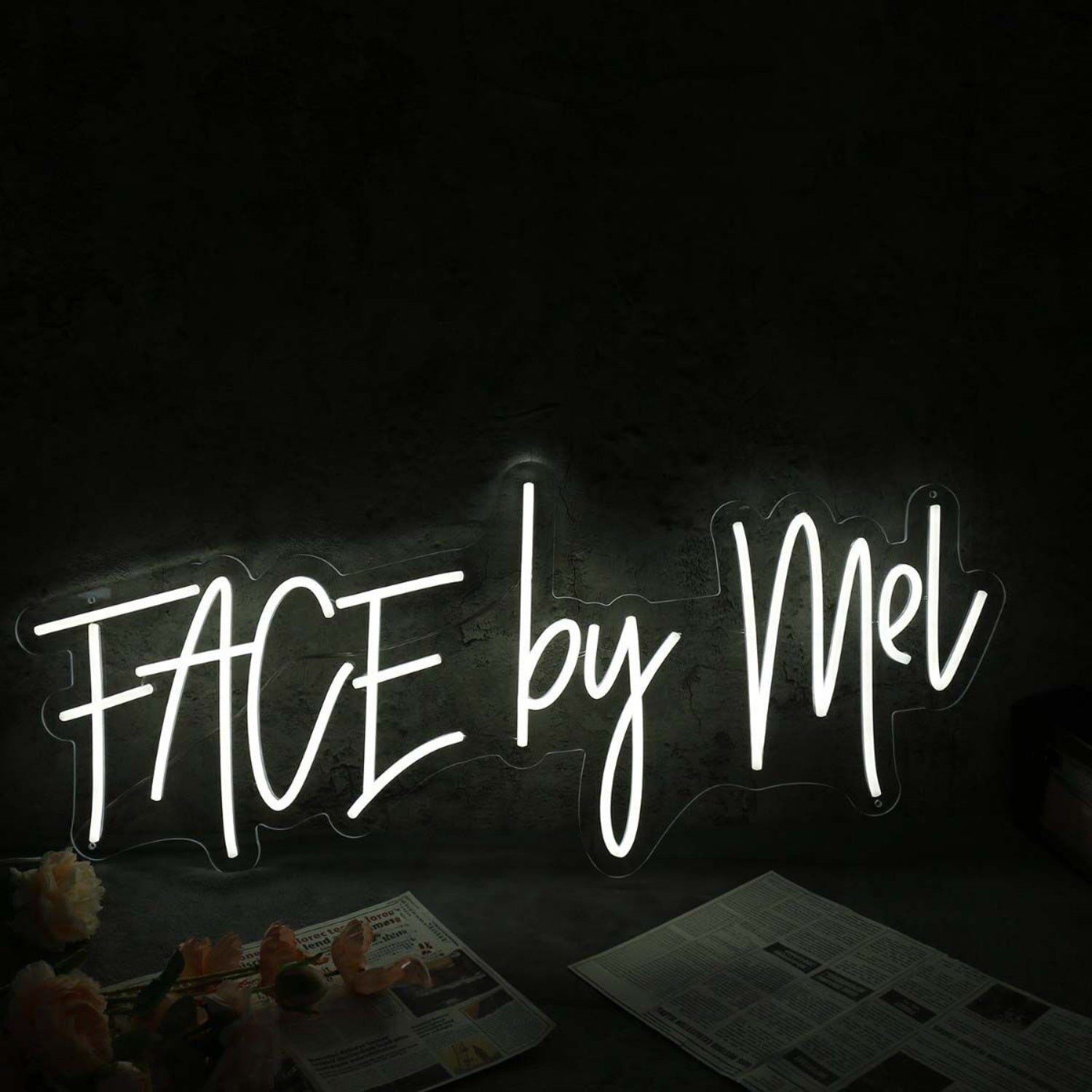 Face By Mel White Led Neon Sign - Shineneon