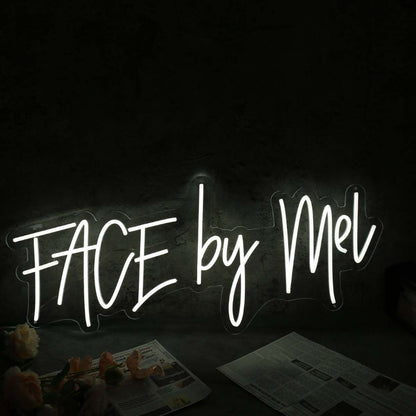 Face By Mel White Led Neon Sign - Shineneon