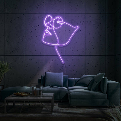 Face With Glasses Led Sign - Shineneon